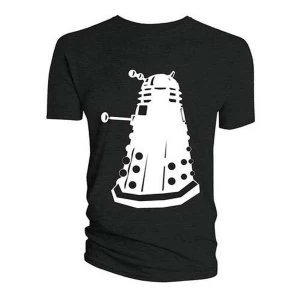 Image of Doctor Who - Glow in the Dark Darlek Womens Large T-Shirt - Black