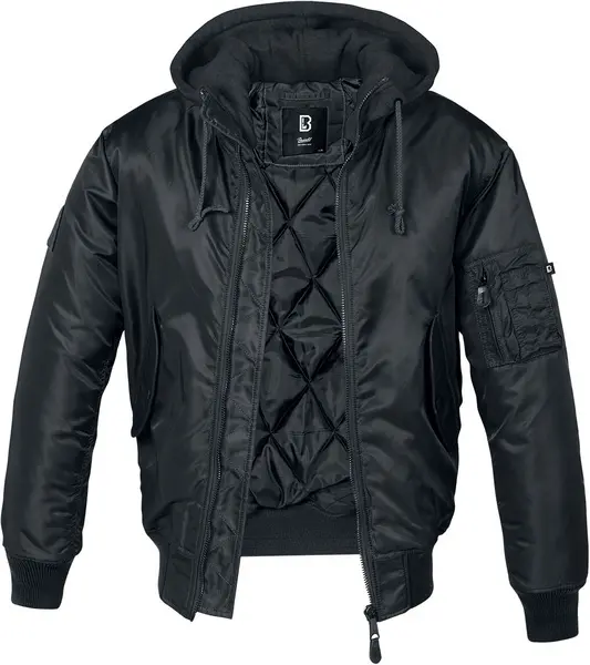 Image of Brandit MA1 Sweathood Bomber Jacket Black 5XL Men