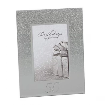 Image of 4" x 6" - Birthdays by Juliana Glitter Mirror Frame - 50th