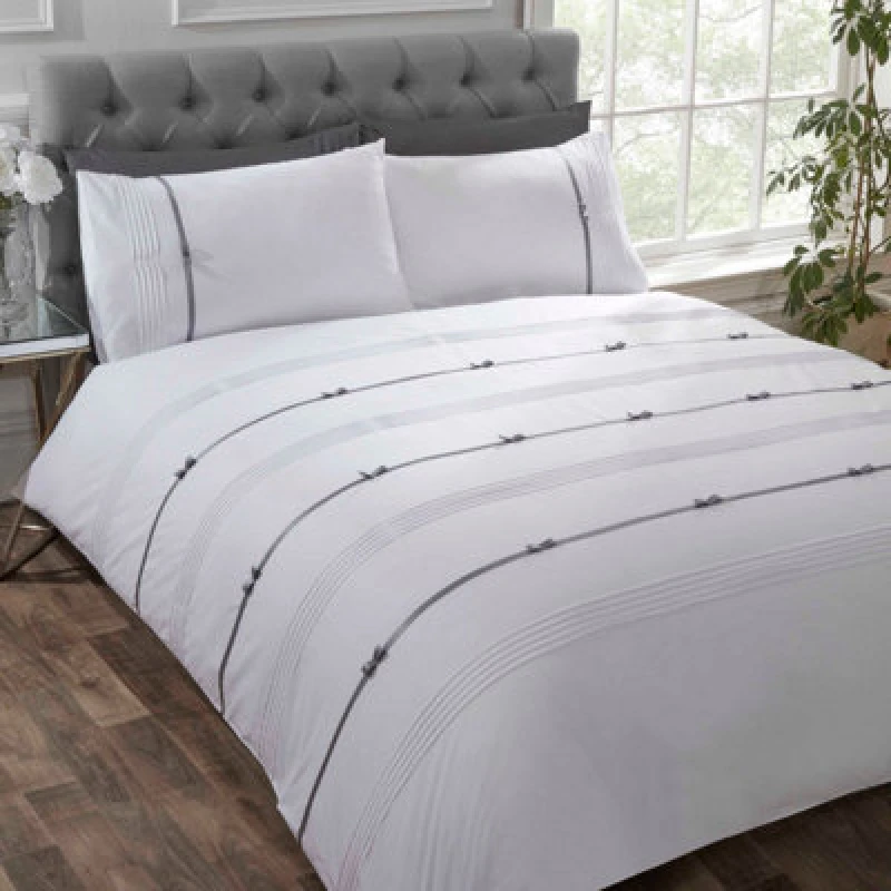 Image of Rapport Home Clarissa Polycotton Duvet Set With Pillowcase