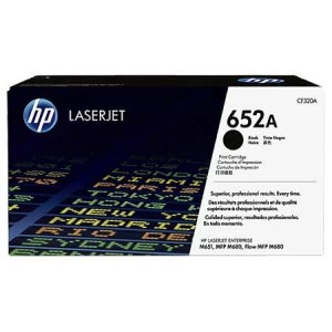 Image of HP 652A Black Laser Toner Ink Cartridge