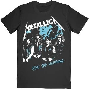 Image of Metallica - Vintage Ride The Lightning Unisex Medium T-Shirt - Black