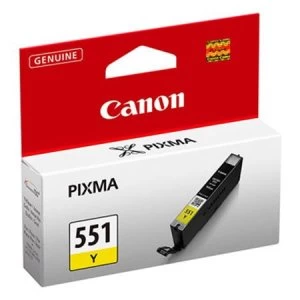 Image of Canon CLI551 Yellow Ink Cartridge