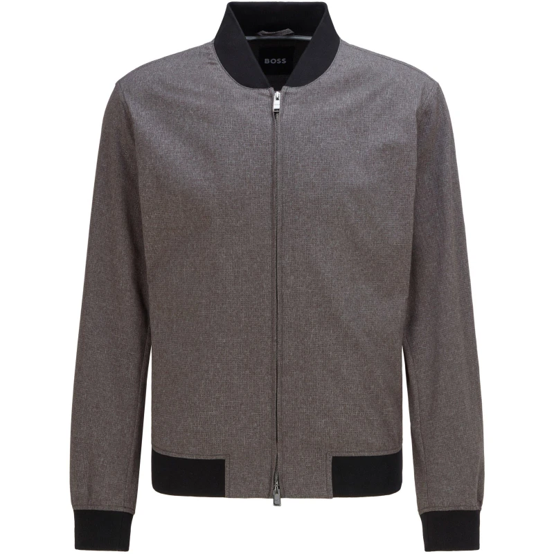 Image of Boss Mens 1/4 Zip Fleece Medium Grey male 36 (46)