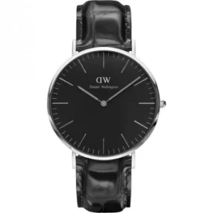 Image of Unisex Daniel Wellington Classic Black Reading Watch 40mm Watch