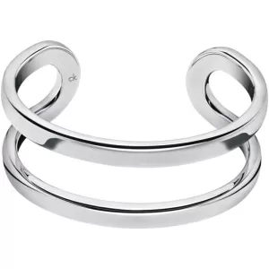 Image of Ladies Calvin Klein Stainless Steel Small Return Bangle KJ0ZMF00010S
