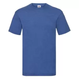 Image of Fruit Of The Loom Mens Valueweight Short Sleeve T-Shirt (XL) (Retro Heather Royal)