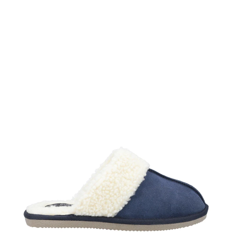 Image of Hush Puppies Womens Arianna Mule Comfortable Slippers UK Size 3 (EU 36) NAVY HUS348-NAVY-3