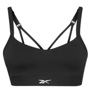 Image of Reebok Strappy Sports Bra Womens - Black
