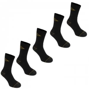 Image of Dunlop Workwear Socks 5 Pack Mens - Black