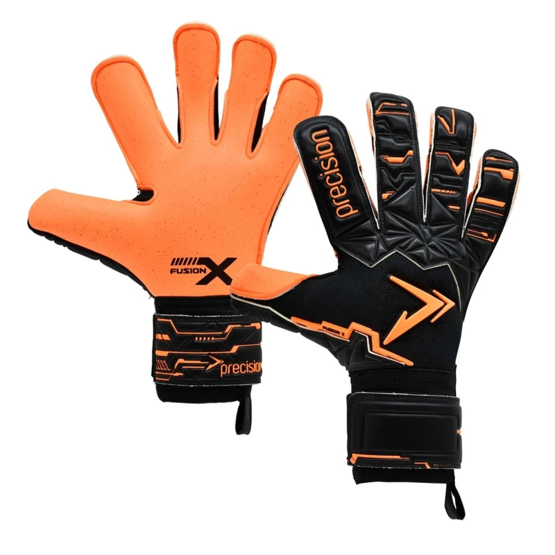 Image of Precision Precision Men Fusion X Pro Surround Quartz Goalkeeper Gloves in Black Size: 10 Black 10 Male 5063574677585