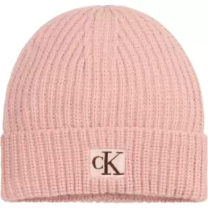 Image of Calvin Klein Jeans Ribbed Beanie - Pink