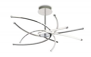 Image of Integrated LED Semi Flush Light Chrome