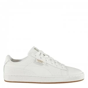 Image of Puma Basket Classic Gum Trainers - White/Gum
