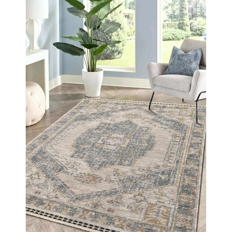 Image of Homemaker Mateo Medallion Rug Blue - Homemaker - Size: 120X170 Blue 120X170 HR98601