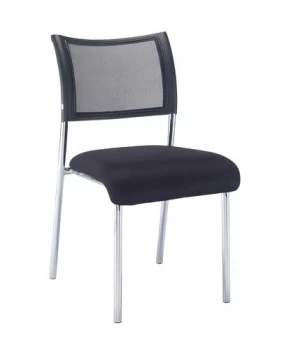 Image of Jemini Jupiter Mesh Back Conference 4 Leg Side Chair WChrome Frame