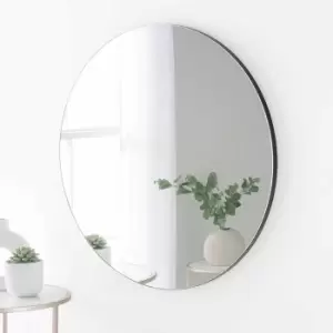 Image of Yearn Mirrors Yearn Minimal Round Mirror Black 70cm Diameter
