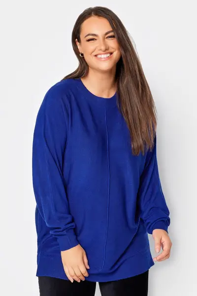 Image of Yours Long Sleeve Jumper Blue