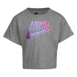 Image of Nike HBR Crop T Shirt Infant Girls - Grey