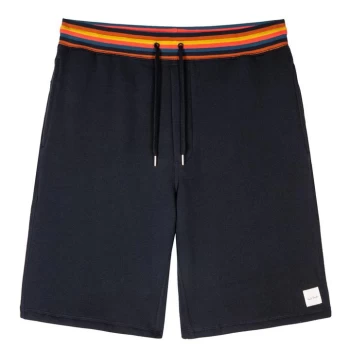 Image of Paul Smith Underwear Stripe Fleece Shorts - Blue