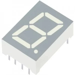 Image of Seven segment display Yellow 13.2mm 1.95 V No. of digits 1