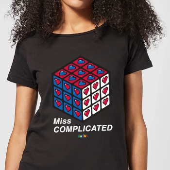 Image of Miss Complicated Love Cube Womens T-Shirt - Black - XL