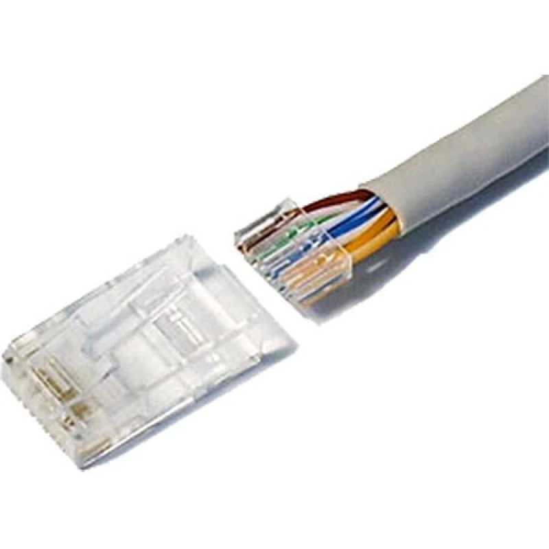 Image of Cablenet Cablenet Cat6 RJ45 UTP 50u Crimp Plug Stranded (2 Part) 22-2100A