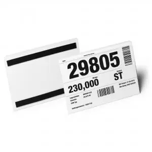 Image of Durable Magnetic Document Pocket Extra Hard A5 Landscape Pack of 10