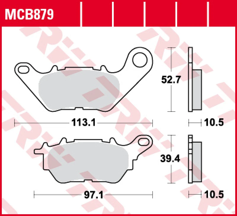 Image of TRW Lucas Brake pad MCB879