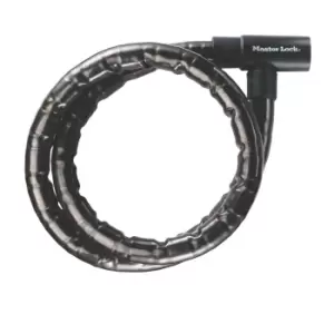 Image of Master Lock Black Braided Steel Cable Lock (L)1200mm