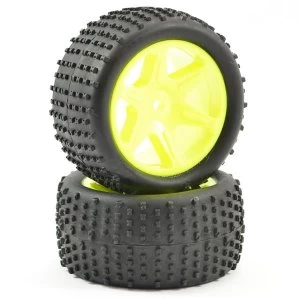 Image of Ftx Comet Buggy Rear Mounted Tyre & Wheel Yellow