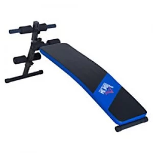 Image of HOMCOM Sit-up Workout Bench, Steel-Black/Blue