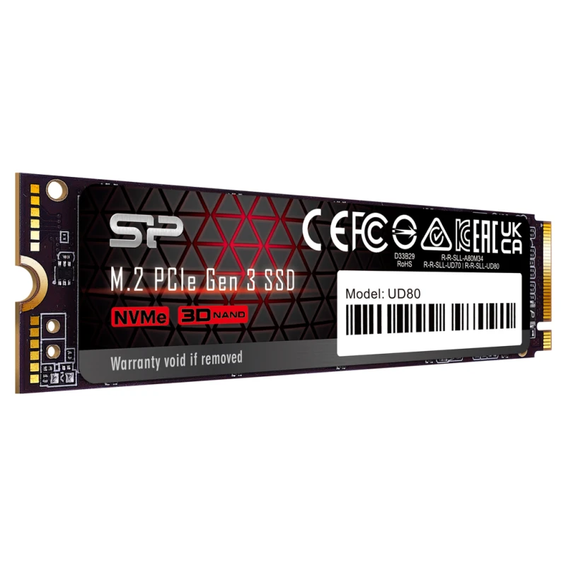 Image of Silicon Power UD80 500 GB M.2 PCI Express 3.0 NVMe 3D NAND