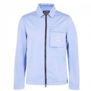 Image of Paul And Shark Crew + Shark Overshirt Pocket - Blue 445