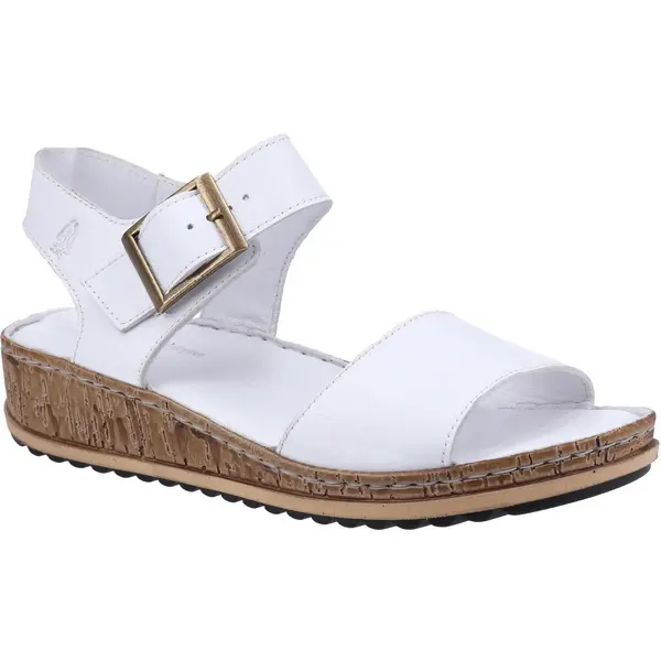 Image of Hush Puppies Womens Ellie Leather Wedge Sandals - UK 8