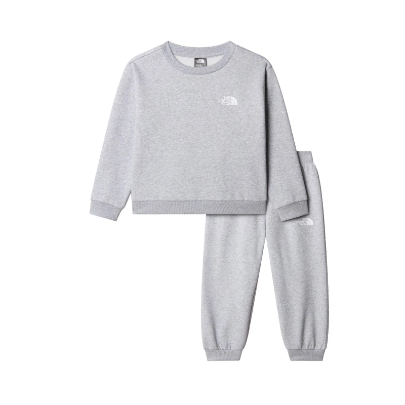 Image of The North Face Unisex Kids Simple Dome Lifestyle Fleece Tracksuit L Grey Heather unisex 3Y