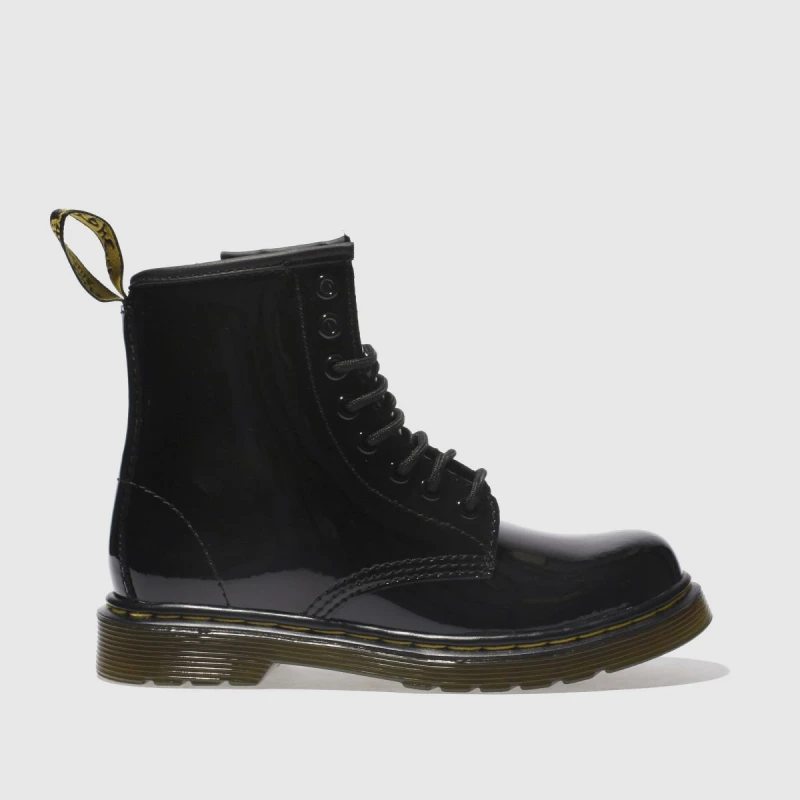 Image of Dr. Martens Black 1460 Girls Junior Boots Black UK 2 (EU 34)