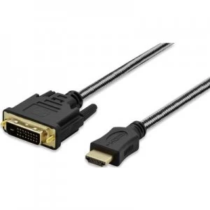 Image of ednet HDMI / DVI Cable 5m gold plated connectors Black [1x HDMI plug - 1x DVI plug 25-pin]