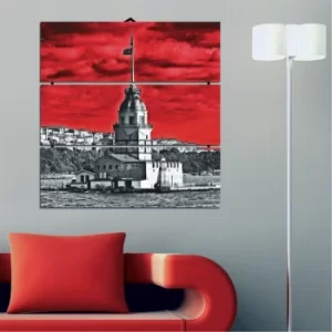 Image of C3 Multicolor Decorative MDF Painting (3 Pieces)