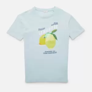 Image of Guess Girls Reversible Sequin T-Shirt - Aloe Palm - 7 Years