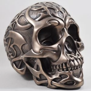 Image of Celtic Tribal Bronze Skull 15cm