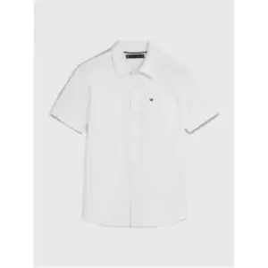 Image of Tommy Hilfiger Stretch Oxford Shirt S/S - White