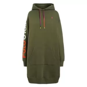 Image of Polo Ralph Lauren Hoodie Dress - Green