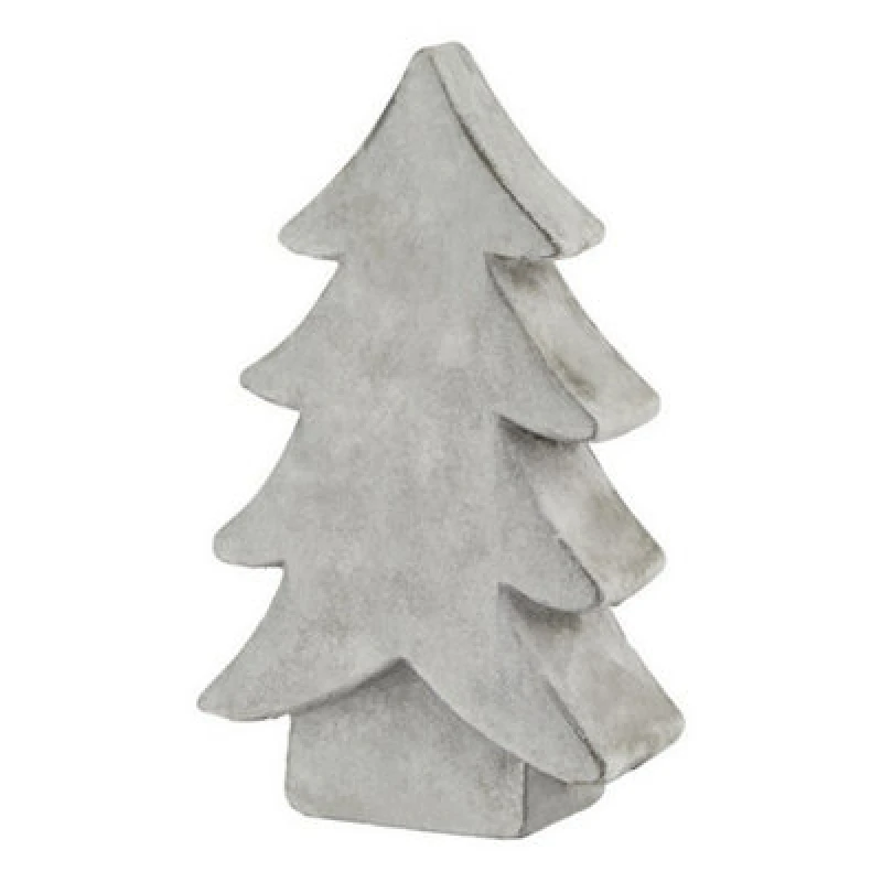 Image of Hill Interiors Athena Stone Medium Christmas Tree - Ceramic - L6 X W14 X H24cm - White