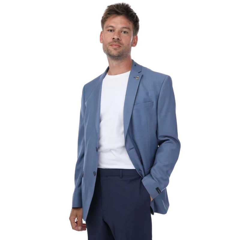 Image of Ted Baker Drosejs Blazer Jacket - Blue Blue 42