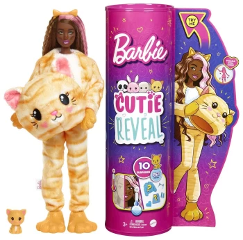 Image of Barbie Cutie Reveal Doll with Kitty Costume & 10 Surprises