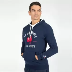 Image of Le Coq Sportif France Rugby Hoodie Mens - Blue