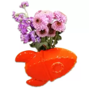 Image of Wallace & Gromit Rocket Shaped Wall Vase