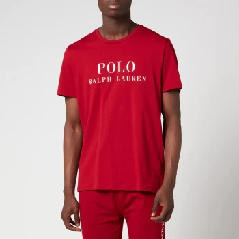 Image of Polo Ralph Lauren Mens Liquid Cotton Large Logo T-Shirt - Eaton Red - XL