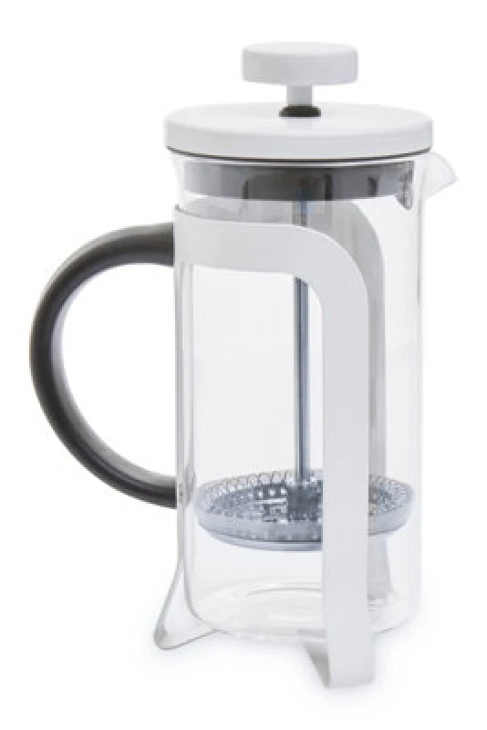 Image of Orsina Stylish Matte White Cafetiere 350Ml, Advanced Filtration Small Cafetiere, Comfortable Grip Coffee Cafetiere